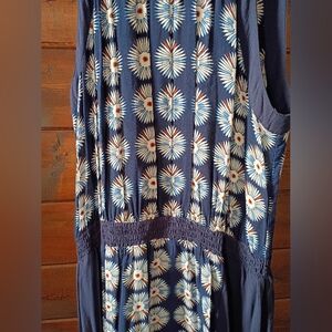 Philosophy Navy and Cream Floral Maxi Dress